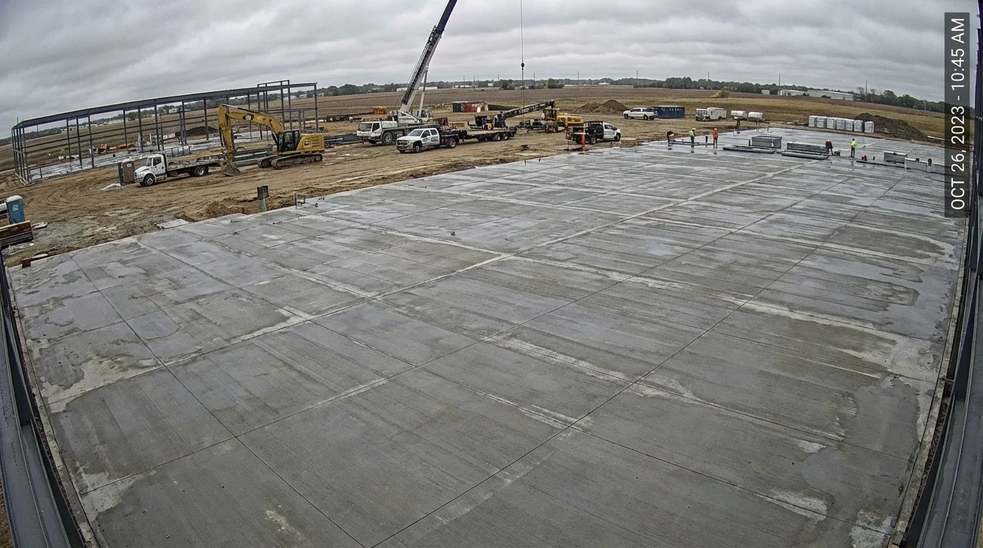 Commercial concrete project completed by Madison Superior Concrete in Madison, AL